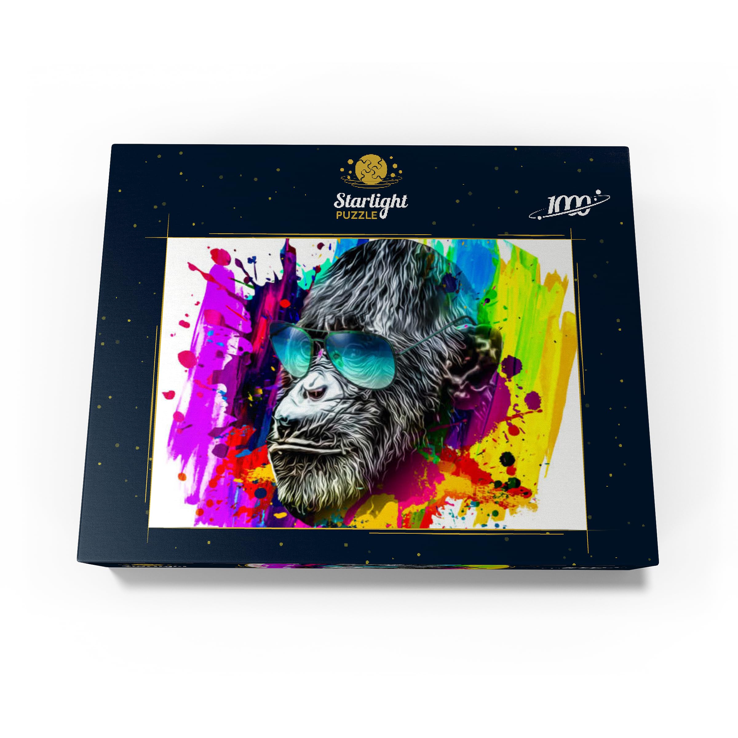 Amazon.com: MyPuzzle Colorful Artistic Monkey with Glasses